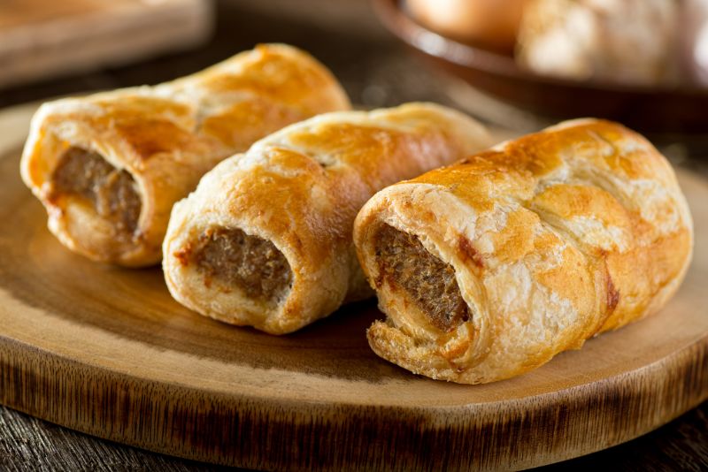 Meat pies and sausage rolls